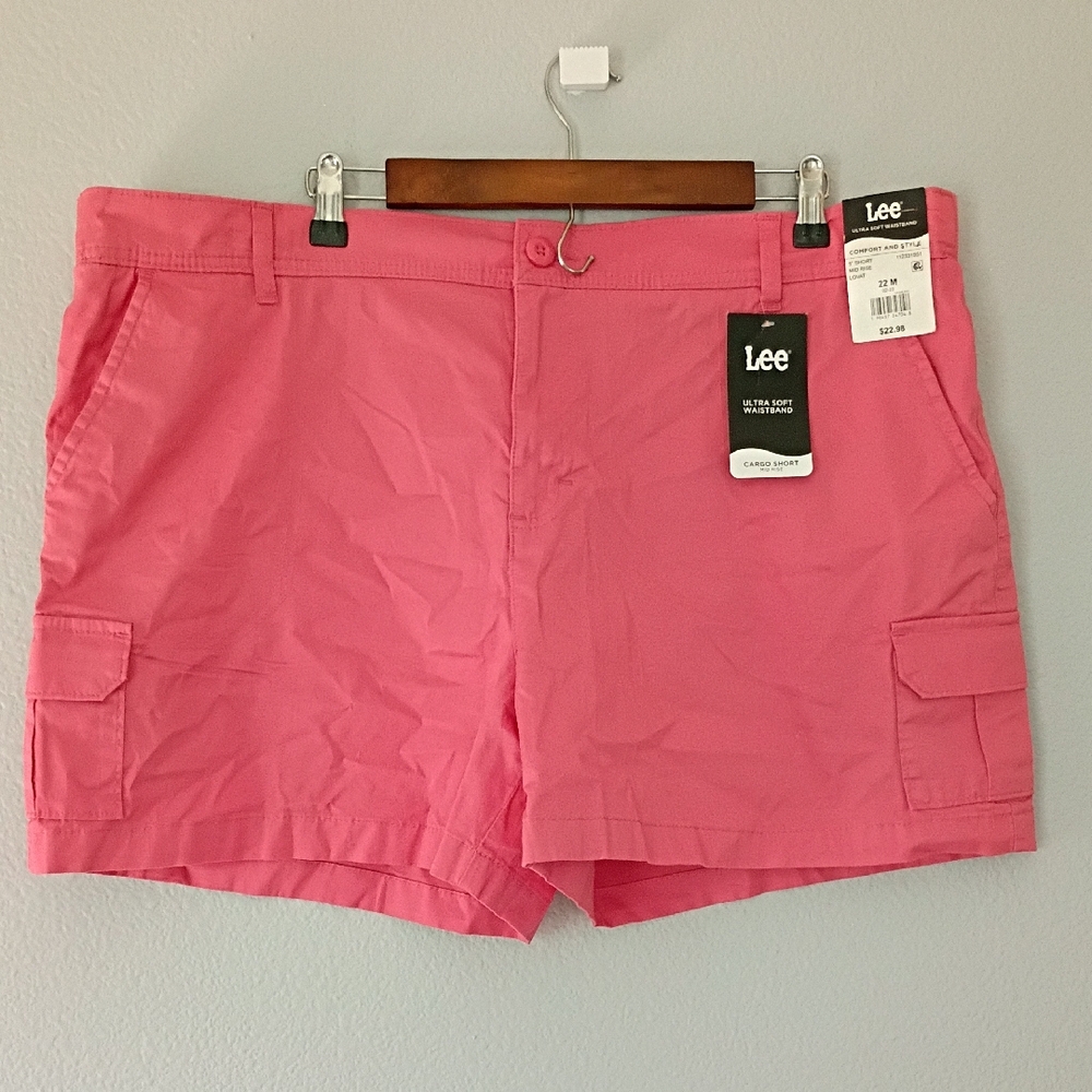 Lee Women's Vibrant Pink Cargo Shorts